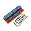 Zdalnie sterowany moduł ośmiokanałowy, zasilanie 5V + pilot IR