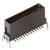 Male connector, 26 pole, pitch 1.27 mm, straight, black, 15130262401333
