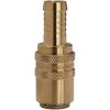 Temperature control coupling, L 61.5 mm, 15 bar, brass, for hose, 107956