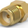 SMA panel socket 50 Ω, RG-405, solder connection, straight, 1050859-1