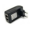 Zasilacz Injektor PoE 48V 24W kompaktowy zasilacz sieciowy 230V do gniazdka z portem LAN i PoE
