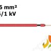 Kabel przewód solarny do instalacji fotowoltaicznych 1x6 mm2 0,6/1kV czerwony podwójna izolacja SOLARFLEX-X H1Z2Z2 713569 HELUKA
