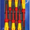 VDE screwdriver kit, PH1, PH2, PZ1, PZ2, 2.5 mm, 4 mm, Phillips/Pozidriv/slotted, 00 20 12 V05