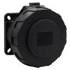 Gniazdo Siłowe Tablicowe Proste 32A 5P 380V-415V /Fe/ Ip67 Czarne