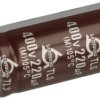 Kondensator; SNAP-IN; elektrolityczny; 220uF; 400V; TLS; TLS400VS220M 22x40; 20%; fi 22x40mm; 10mm; przewlekany (THT); luzem; -2
