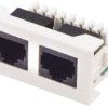Płyta przednia 2-pinowe Cat6e, IDC