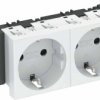 Socket 0 stopni, 2-krotny 250V, 10 / 16A, Schuko OBO Bettermann, 6120364, pomarańczowy, (S x W x G) 131 x 90 x 42 mm