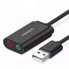 KARTA DZWIEKOWA USB UGREEN 15CM CZARNA