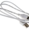 Kabel USB, dł. 0.8m, kolor: Biały