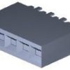Socket header, 5 pole, pitch 2.54 mm, straight, black, 5-535541-3