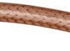 Coax RF cable, 75 Ω (75R), brown/transparent, Staku stranded wire, silver-plated