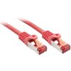 LINDY 47363 Network cable CAT 6 S/FTP 1.50 m Red 1-1 wired