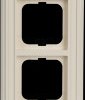 1724-832 Cover frame 4-gang, ivory white - Busch-dynasty®