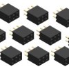 Opencircuit Female header 2x3 pin - 2.54mm - 10 pcs