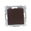 Simon 54 Przycisk /światło/, szybkozłącza, brąz mat DS1.01/46
