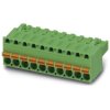 Socket header, 3 pole, pitch 5.08 mm, straight, green, 1902123