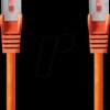 CCGL85221OG100 Patch cable, Cat.6, S/FTP, 10 m, orange