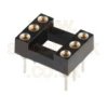 IC Socket 6-pin DIL turned pin
