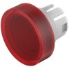 EAO 51-933.2 Lens red flat D15.8 plastic transparent