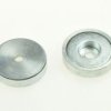 Magnes stały; uchwyt; N38; 20mm; 4,5mm; niklowany; neodymowy; otwór 3,1/8mm