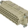 Gniazdo; Han EE; 09320463101; 46 torów; 24B; poliwęglan; proste; zaciskany; 16A; 500V; szary; 0,14÷4mm2; Harting; RoHS