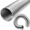 Rura aluminiowa spiro kanał wentylacyjny rozciągliwy Fi 100 długość do 3m