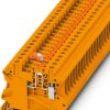 Knife disconnect terminal, screw connection, 0.14-6.0 mm², 2 pole, 20 A, 6 kV, orange, 3046443