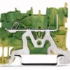 1-wire/1-pin PE basic terminal, spring-clamp connection, 0.14-1.5 mm², 1 pole, 13.5 A, 6 kV, yellow/green, 2020-1207
