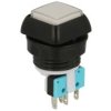 Przełącznik; przyciskowy; P750-1 BIAŁY 12V LED; ON-(ON); biały; podświetlenie LED 12V; konektory 2,8x0,5mm; 2 pozycje; 3A; 250V