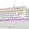 Klawiatura przewodowa Rampage KB-R86 UMBRA biały (Blue Switches)