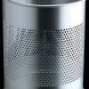 331023 Waste container, 15 l, round, metal, silver