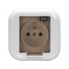 Gniazdo wtyczkowe pojedyncze z klapką dymną PT-16FHL MONTIS EXTENSA MT056ZKD