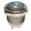 Przycisk metal. JH16-11 blue monostabilny podświetlany niebieskie