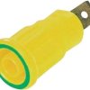 Gniazdo 4 mm MultiContact SEB4-F6,3 ziel./żół.