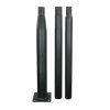 Słup ośw. składany 3m 160x160mm fi60mm czarny BEMK