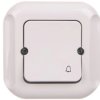 TOPAZ Przycisk zwierny /dzwonek/ biały WP-7T
