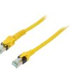 Patch cord S/FTP 6a linka Cu PUR żółty 10m 27AWG Żyły: 8 09488547745100
