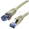 Patchcord S/FTP kat.6A PiMF kabel sieciowy LAN 2x RJ45 linka PoE szary 15m VALUE