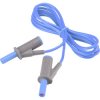 VOLTCRAFT VC8063430 Safety test lead Banana jack 4mm1.50 m; Blue; MSB-5010 A
