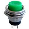 Przełącznik okrągły PBS-26B/BK 2A/250VAC zielony off-(on)
