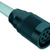 Jack, 7 pole, solder cup, bayonet locking, straight, 09 0064 00 07