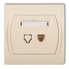 LOGO Gniazdo telefoniczne pojedyncze 1xRJ11, 4-stykowy beżowy 1LGT-1