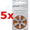 30 x baterie do aparatów słuchowych Power One Varta 312