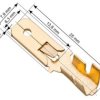 Konektor męski 6,3mm nieizolowany, 1,5mm2, zatrzask; AKS