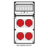 Rozdzielnica 4x5x32A INA=32A IP54 SB-109205-S0170-54