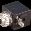Jack socket, 2.5 mm mono, closed, switch contact