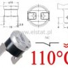 Termostat bimetaliczny 250VAC 10A 110°C pionowy NC