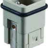 Pin contact insert, H-A 3, 7 pole, unequipped, crimp connection, T2080072101-000