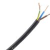 Sieciowy kabel zasilający 3 Core Polichlorek winylu PVC Sheath Czarny 6.47mm od , 300 V, 500 V