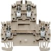 Multi level terminal block, screw connection, 0.5-4.0 mm², 32 A, 8 kV, dark beige, 1041900000